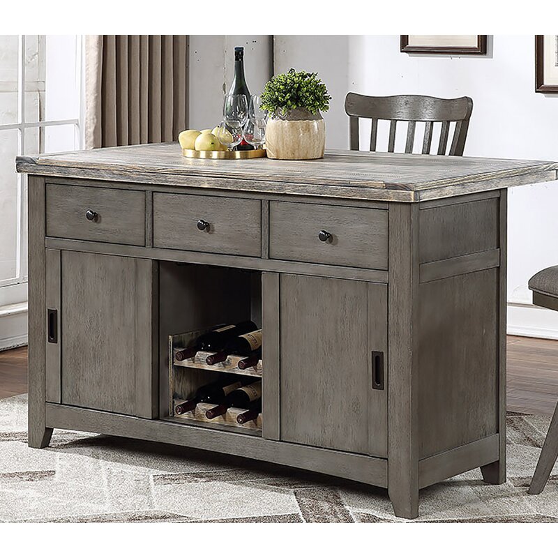 One Allium Way Cates Kitchen Island Wayfair